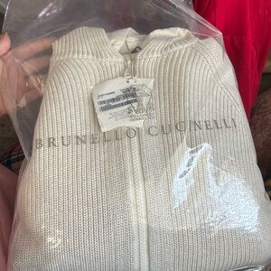 Brunelli Cucinelli size 8 sweatshirt vest set